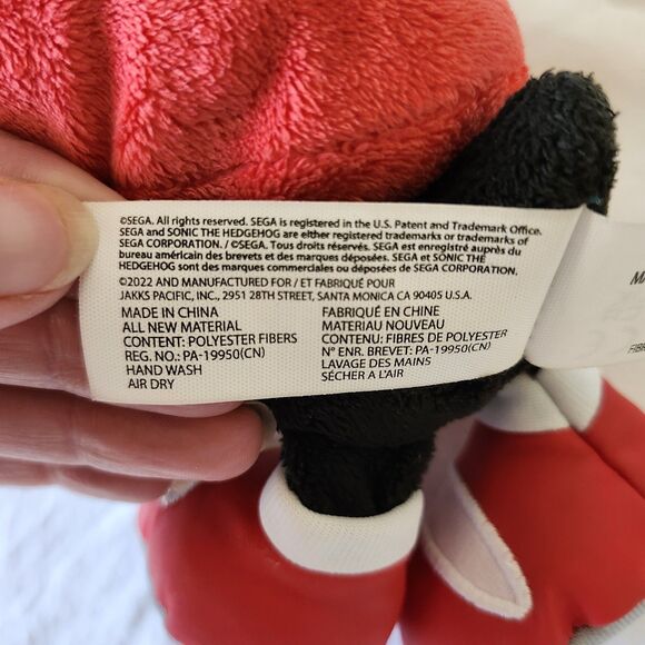 Set of 3 Sonic Plush Toys 8" Jakks Pacific 2023 Sonic Tails Knuckles Lot Sega - Picture 15 of 16